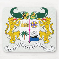 Benin Coat of Arms detail Mousepad