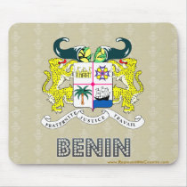 Benin Coat of Arms Mousepad