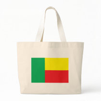 Benin Flag Tote Bags