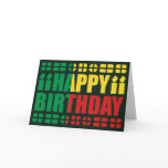 Benin Flag Birthday Card
