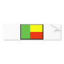 Benin Flag Bumper Sticker