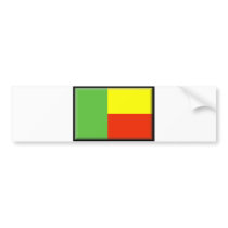 Benin Flag bumper stickers