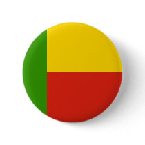 Benin Flag Pinback Buttons