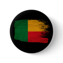Benin Flag Pinback Button