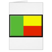 Benin Flag Card