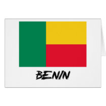 Benin Flag cards
