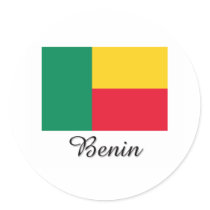 Benin Flag Design stickers