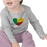 Benin Flag Heart T-Shirt