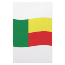 benin flag icon stationery design