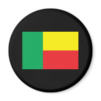 Benin Flag Refrigerator Magnet
