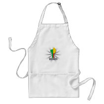 Benin Flag Map 2.0 Apron