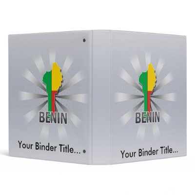 Benin Flag Map 2.0 Binders by representmycountry