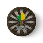 Benin Flag Map 2.0 Pinback Buttons