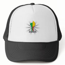 Benin Flag Map 2.0 Hats