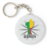 Benin Flag Map 2.0 Key Chains
