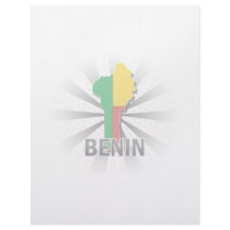 Benin Flag Map 2.0 Letterhead Template