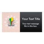 Benin Flag Map 2.0 Photo Greeting Card