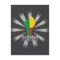 Benin Flag Map 2.0 Post Card