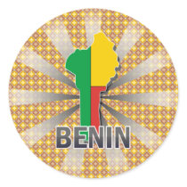 Benin Flag Map 2.0 Sticker