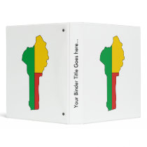 Benin Flag Map full size Binders