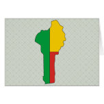Benin Flag Map full size Cards
