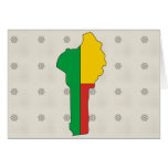 Benin Flag Map full size Cards