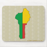 Benin Flag Map full size Mouse Pad