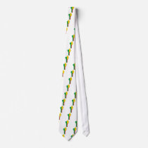 Benin Flag Map full size Ties