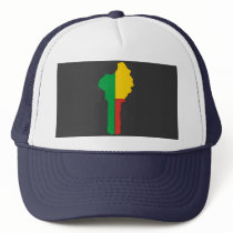 Benin flag map hats