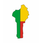 Benin flag map t-shirts
