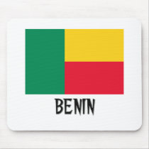 Benin Flag mousepads by flagshirt Benin Flag mousepads