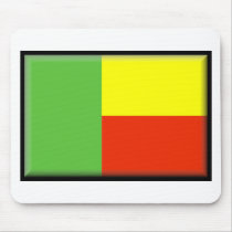 Benin Flag Mouse Mat