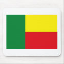 Benin Flag Mousepad by FlagTshirts Benin Flag Mousepad