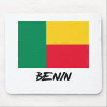 Benin Flag mousepads by flagshirt Benin Flag mousepads