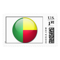 benin flag postage