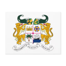 Benin Flag Postcard