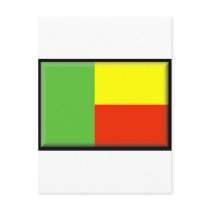 Benin Flag Post Card