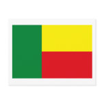 Benin Flag Postcard