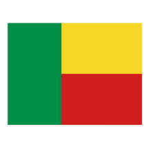 Benin Flag Postcard
