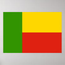 Benin Flag Poster