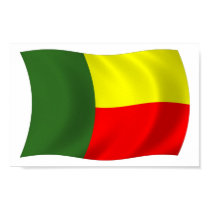 Benin Flag Poster Print