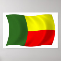 Benin Flag Poster Print