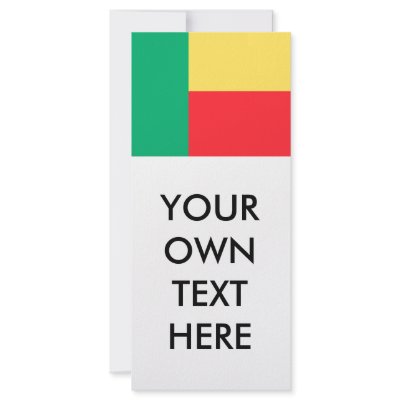 Benin Flag Rack Cards by flagshirts