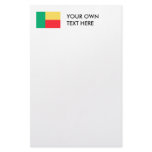 Benin Flag Customized Stationery