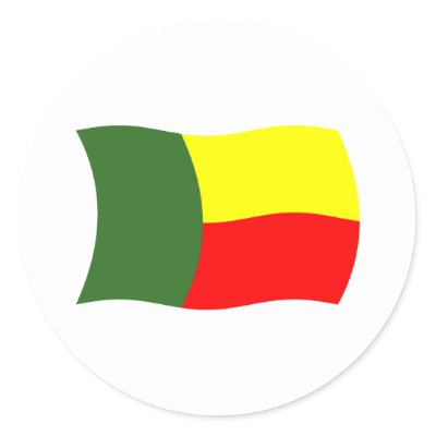 Benin Flag Sticker by livingflags