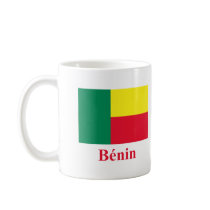 Benin Flag with Name in French mugs