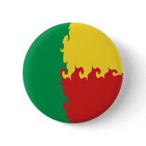 Benin Gnarly Flag Pinback Buttons