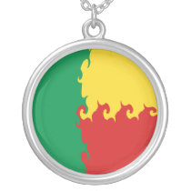 Benin Gnarly Flag Custom Necklace