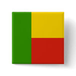 Benin High quality Flag Pinback Button