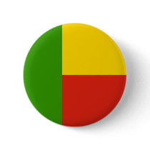 Benin High quality Flag Button